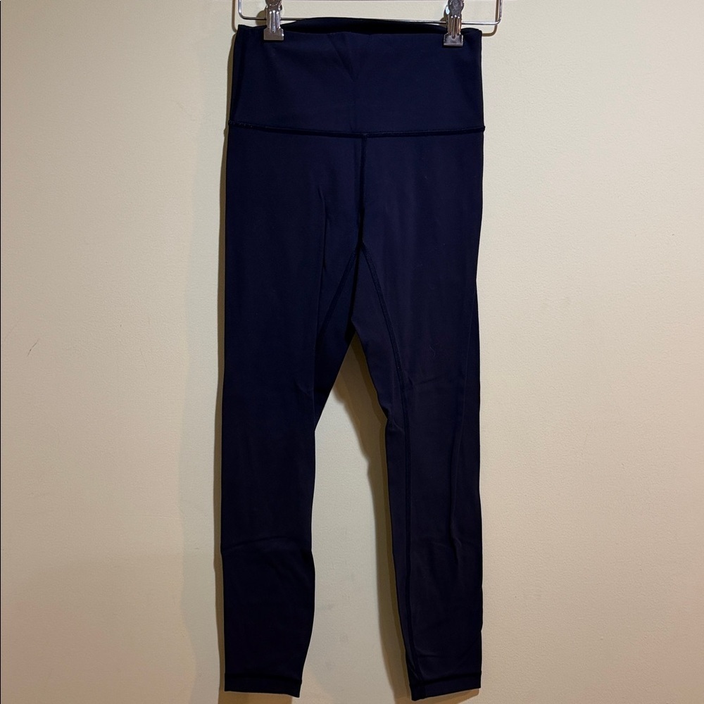 Women’s Lululemon Wunder Under High Rise 7/8 Tight Leggings Midnight Navy Blue